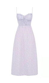 VIOLET FLORAL MAXI DRESS